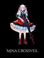 Anime Girl Hoodie Mina Crossveil Gothic Lolita Sweatshirt Cute Outfit Gift for Gamers and Collectors