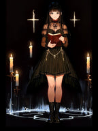 Occult Anime Girl Hoodie Dark Witch Aesthetic Streetwear Witchcraft Grimoire Design for Anime Lovers and Goth Fashion Fans