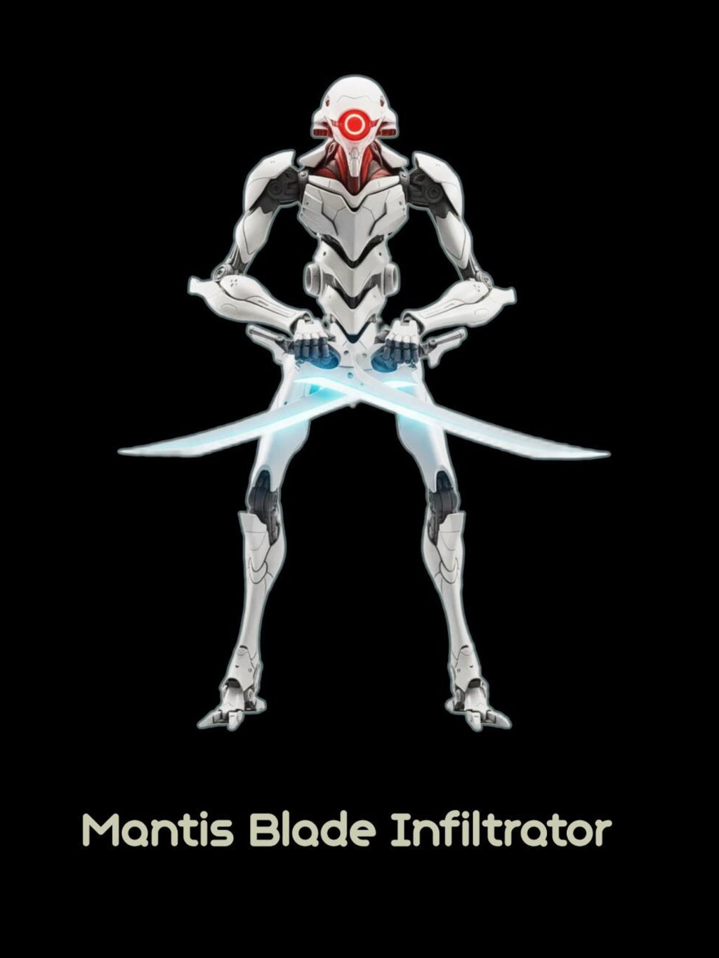 Mantis Blade Cyber Ninja Hoodie Futuristic Techwear Streetwear Gift for Gamers and Anime Lovers Cyberpunk Infiltrator Design