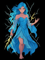 Lightning Sorceress Anime Sweatshirt,  Black Pullover | Epic Anime Apparel Original