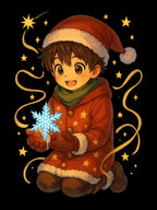 Anime Christmas Boy Sweatshirt Cute Holiday Gift Cozy Winter Apparel for Anime Fans and Gamers