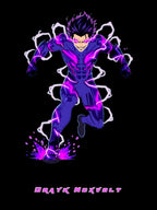 Dark Lightning Anime Hoodie, Drayk Nexolt Sweatshirt | Neon Purple Anime Streetwear | Electric Energy Hoodie | Anime | Epic Anime Apparel