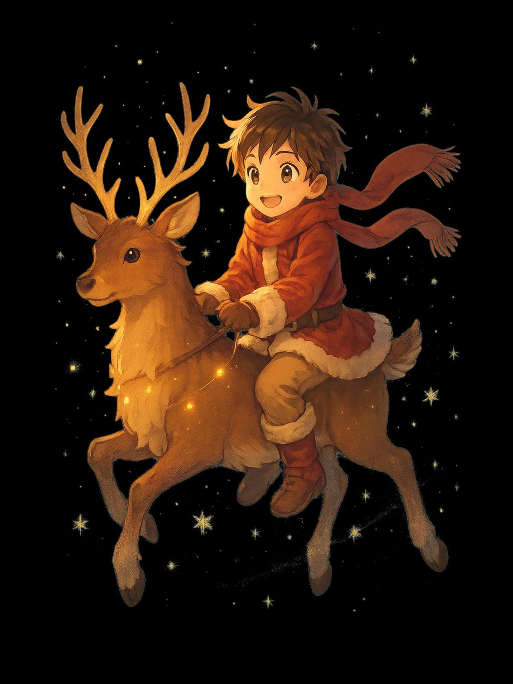 Anime Christmas Boy Sweatshirt Cute Holiday Gift Cozy Winter Outfit for Anime Fans and Collectors