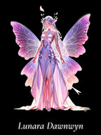 Fairy Queen Anime Shirt Lunara Dawnwyn T-Shirt Magical Butterfly Wings Fantasy Gift for Anime Lovers and Dreamers