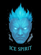 Ice Spirit Hoodie Cool Blue Demon Sweatshirt Mythic Mask Anime Streetwear Gift for Him Her