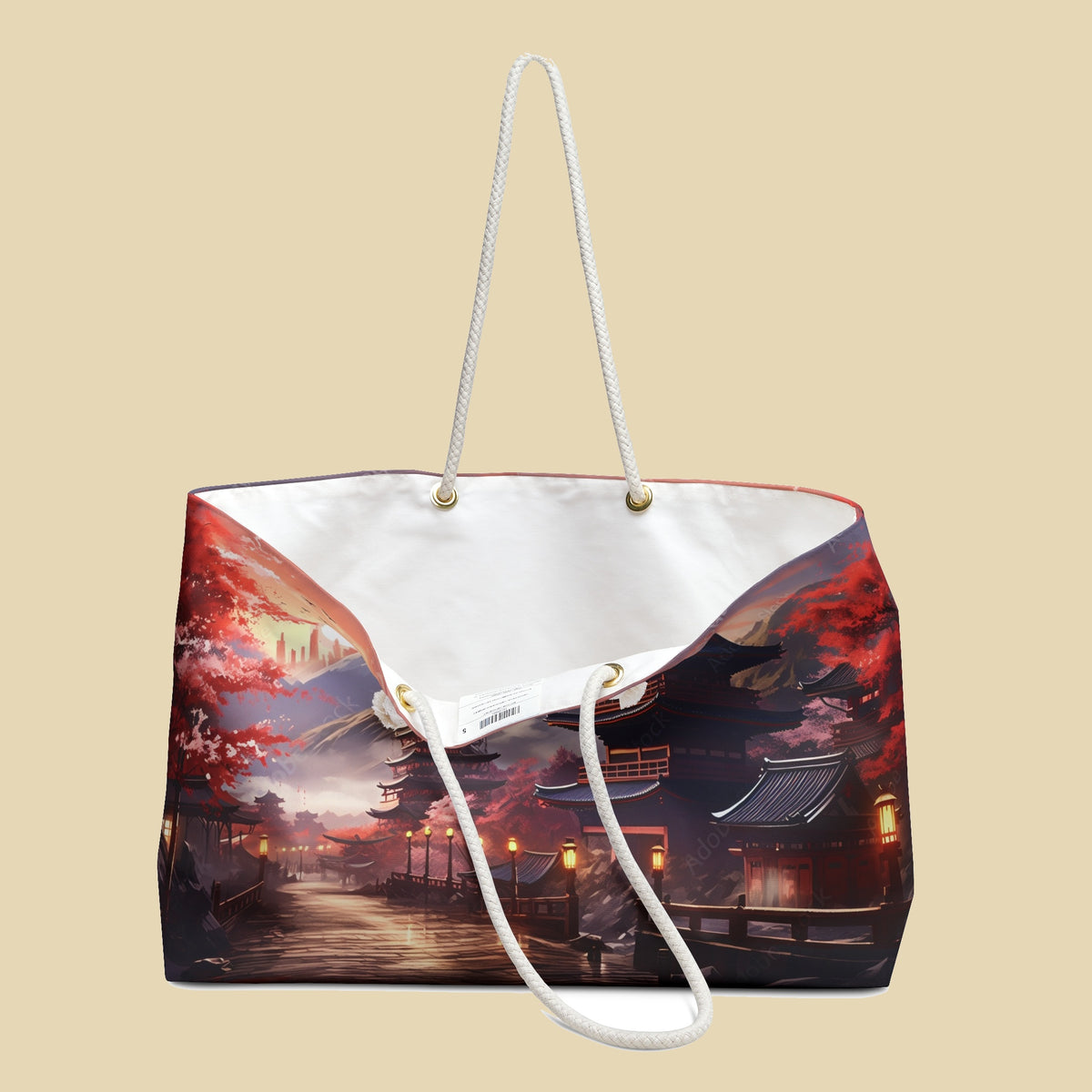 Japanese Sunset Weekender Tote Bag