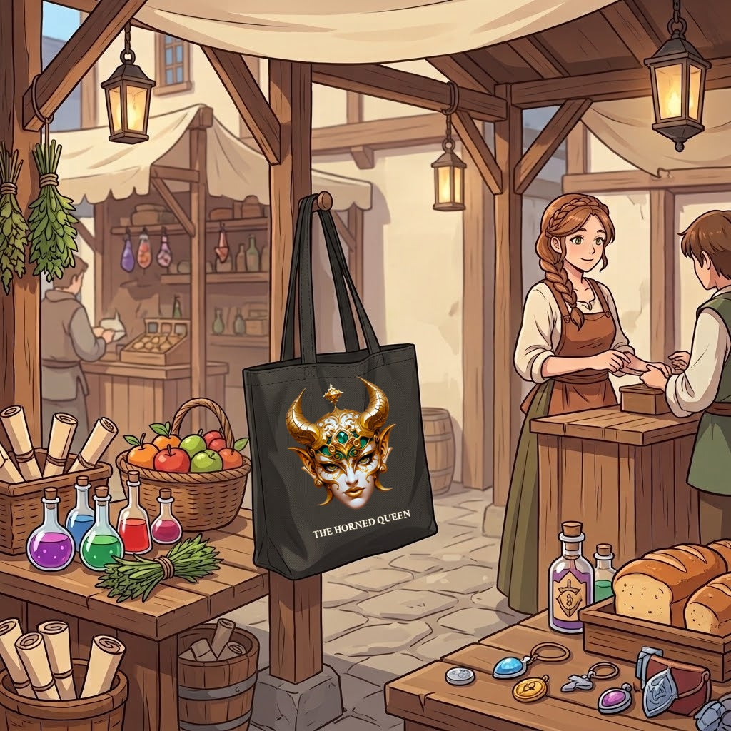 The Horned Queen Anime Tote Bag