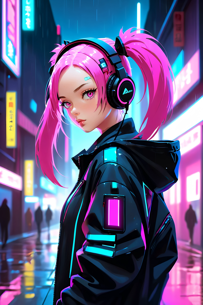 Cyberpunk Inspired Matte Poster, Wall Art for Home Decor, Aesthetic Prints for Gamers, Anime Lovers, Gift for Birthdays and Holidays