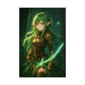 Enchanted Forest Elf Art Print: Anime Fantasy Decor