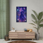 Anime Sorceress Fantasy Art Poster: Enchanted Witchy Wall Decor