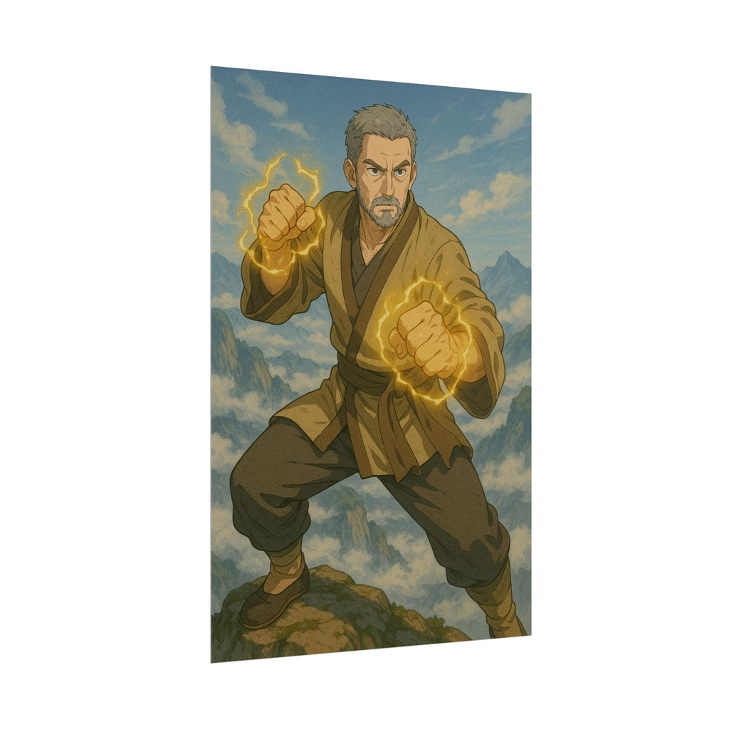 Anime Martial Arts Master Poster: Fantasy Wall Art Decor