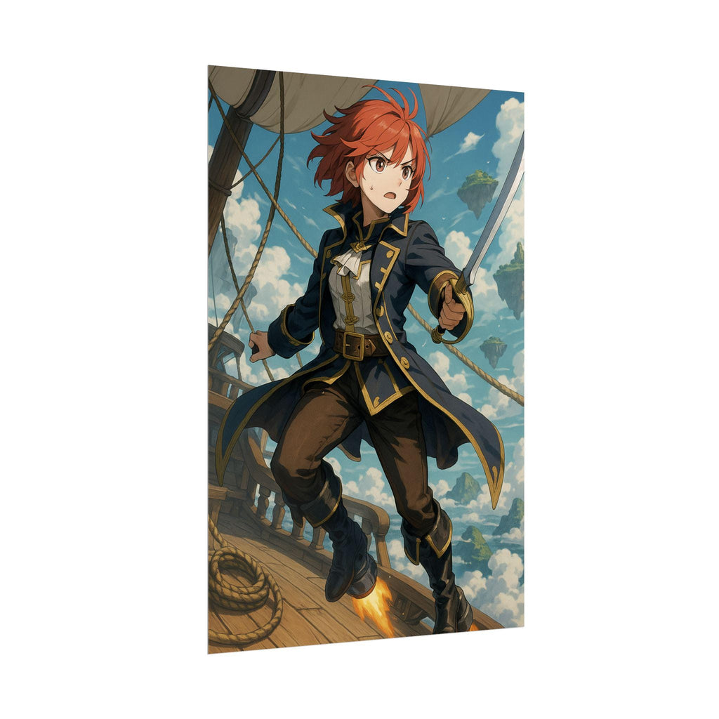 Anime Pirate Art Print: Swashbuckler Theme for Gamers
