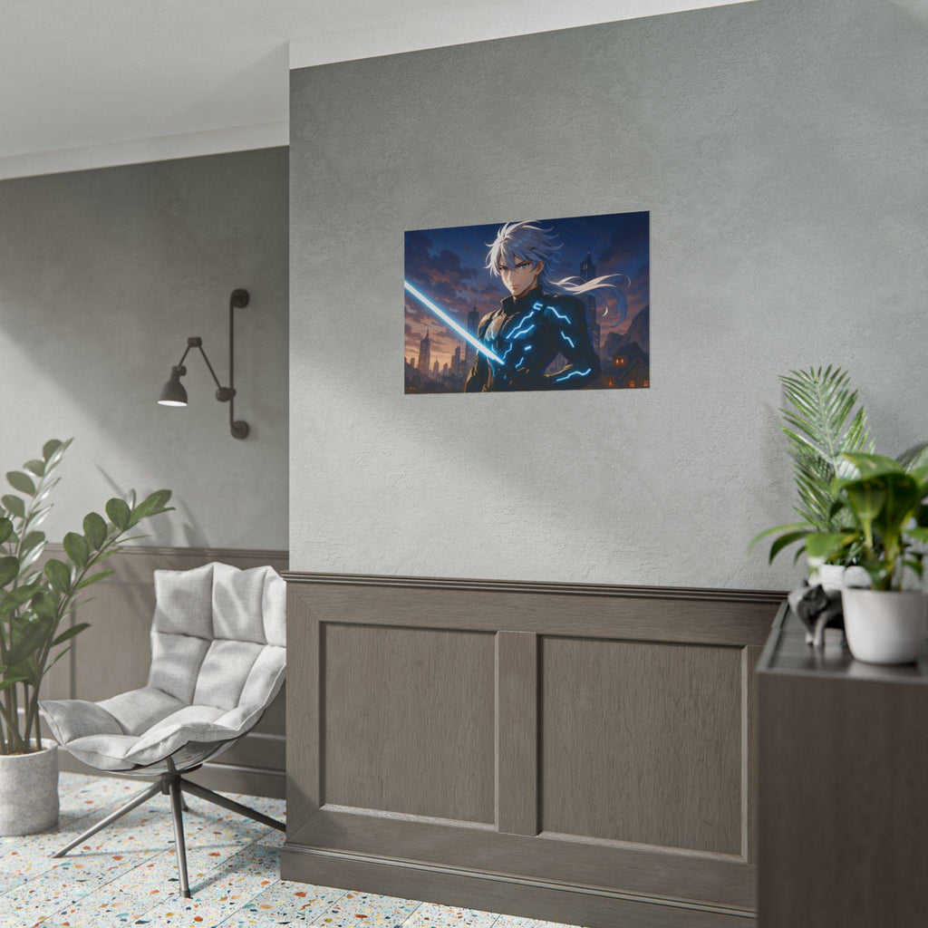 Cyberpunk Anime Wall Art: Futuristic Gamer Wall Art