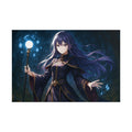 Anime Art Wall Art: Fantasy Witch with Magic Staff
