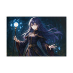 Anime Art Wall Art: Fantasy Witch with Magic Staff