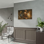 Anime Steampunk  Inventor Wall Art Print, Japanese Anime  Fantasy Mechanic Artwork, Gift for Otaku and Steampunk Fans