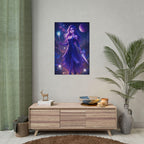 Anime Sorceress Art Print: Celestial Fantasy Poster