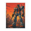 Anime Mecha Poster Giant Robot Artwork in Retro Style for Sci Fi Wall Decor