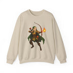 Elf Archer Anime Sweatshirt Sand Color Unisex Pullover Japanese Fantasy Ranger Gift