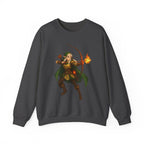 Elf Archer Anime Sweatshirt Sand Color Unisex Pullover Japanese Fantasy Ranger Gift