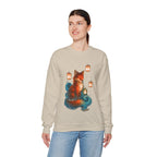 Fox Lantern Spirit Sweatshirt Cozy Fantasy Japanese Animal Art Gift for Nature Lovers and Anime Fans