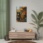 Enchanted Anime Market Poster: Witch & Owl Fantasy Art Print