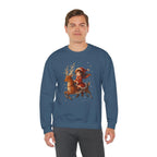Anime Christmas Reindeer Sweatshirt Cute Holiday Gift Cozy Santa Outfit for Anime Fans and Gamers