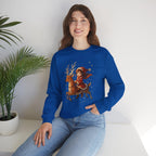Anime Christmas Reindeer Sweatshirt Cute Holiday Gift Cozy Santa Outfit for Anime Fans and Gamers