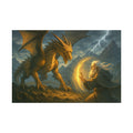 Fantasy Anime Dragon & Wizard Art Print: Dungeons and Dragons Decor
