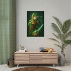 Enchanted Forest Elf Art Print: Anime Fantasy Decor