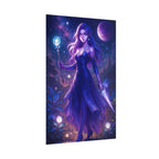 Anime Sorceress Fantasy Art Poster: Enchanted Witchy Wall Decor