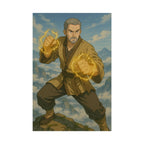 Anime Martial Arts Master Poster: Fantasy Wall Art Decor
