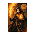 Fantasy Anime Sorcerer Poster: Magical Gamer Wall Art