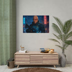Cyberpunk Anime Art Wall Art: Sci-Fi Gamer Room Decor