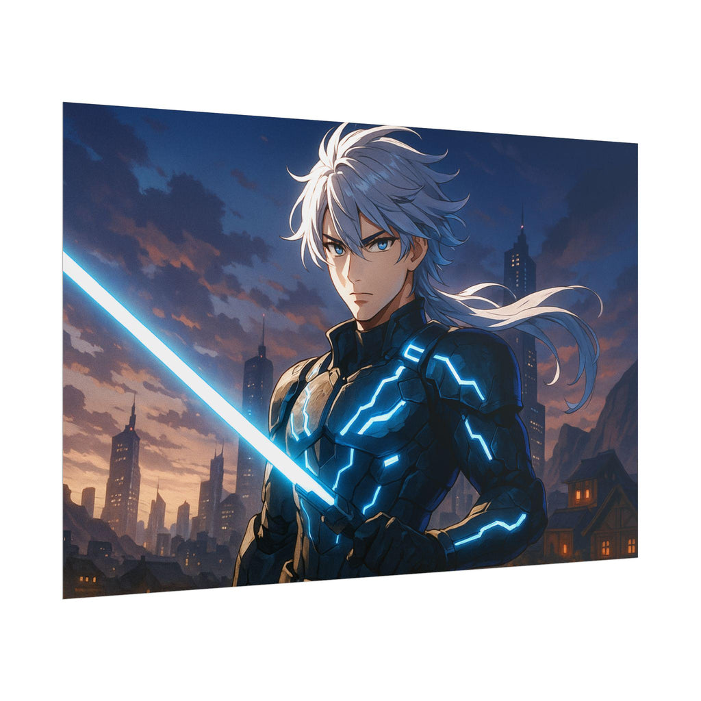 Cyberpunk Anime Wall Art: Futuristic Gamer Wall Art