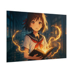 Enchanted Anime Art Print: Magical Girl, Cozy Room Decor