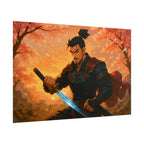 Anime Samurai Warrior Art Print: Epic Giclée Print