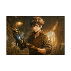 Anime Steampunk  Inventor Wall Art Print, Japanese Anime  Fantasy Mechanic Artwork, Gift for Otaku and Steampunk Fans