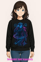 Cyberpunk DJ Girl Poster Neon Glow Wall Art Futuristic Anime Decor for Gamers and Techwear Lovers