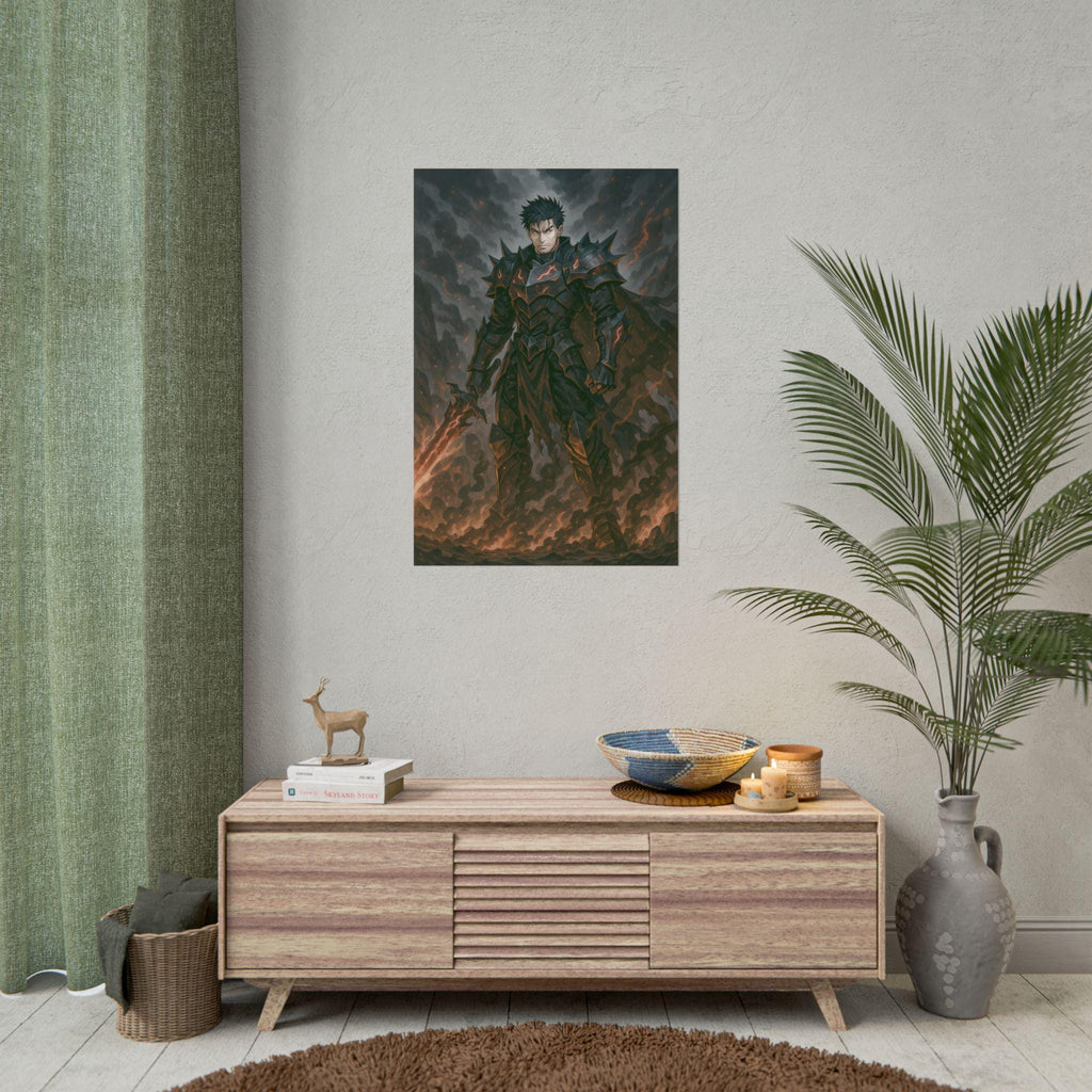 Epic Anime Fantasy Art Poster: Gamer Room Decor