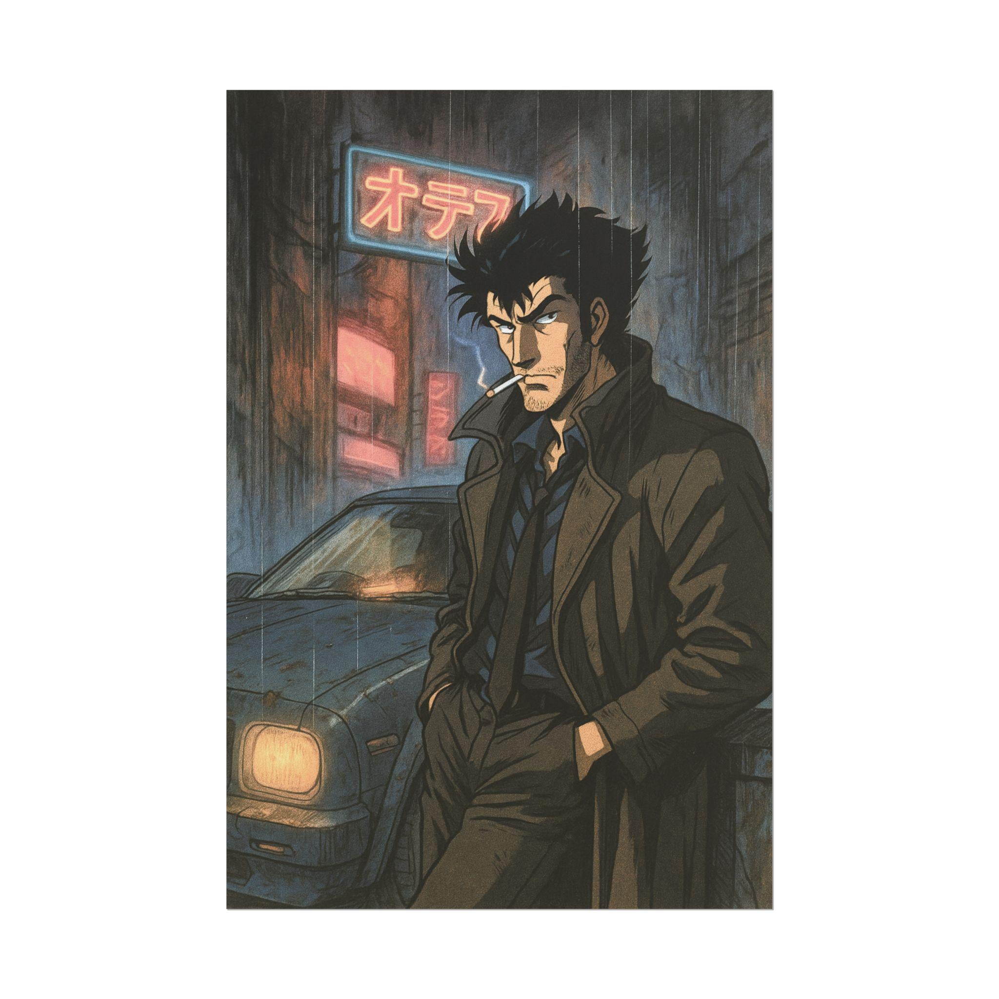 Vintage Style Anime Poster: Giclée Art Print, Manga Wall Decor