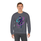 Cyberpunk Neon Warrior Sweatshirt Futuristic Techwear Anime Streetwear Neon Glow Gift for Gamers and Anime Fans