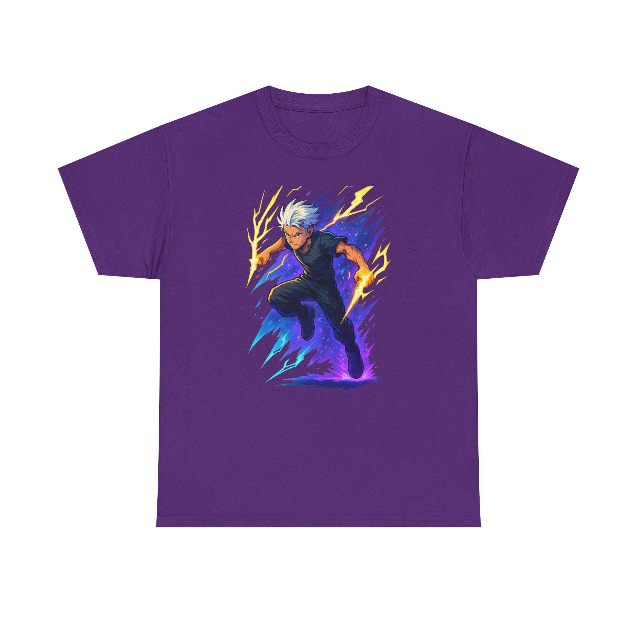 Electric Anime Hero T-Shirt: Manga Gamer Gift