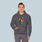 Lantern Fox Hoodie Anime Sweatshirt Cozy Winter Pullover Mystical Fox Spirit Gift for Anime Lovers and Gamers