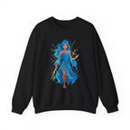 Lightning Sorceress Anime Sweatshirt,  Black Pullover | Epic Anime Apparel Original