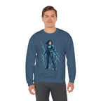Anime Female Electric Hero Art Sweatshirt, Manga Wall Art, Anime Graphic Print Clothing, Cosplay Apparel, Comic Book Character Pullover