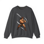 Barbarian Warrior Anime Sweatshirt Muscle Fighter Shirt Mountain Graphic Gift for Anime Fans and Gamers