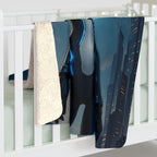 Starla Vale Sherpa Blanket 60x80 Anime Girl Sci-Fi Moonlight Design Soft Fleece Gift for Anime Fans and Gamers | Epic Anime Apparel