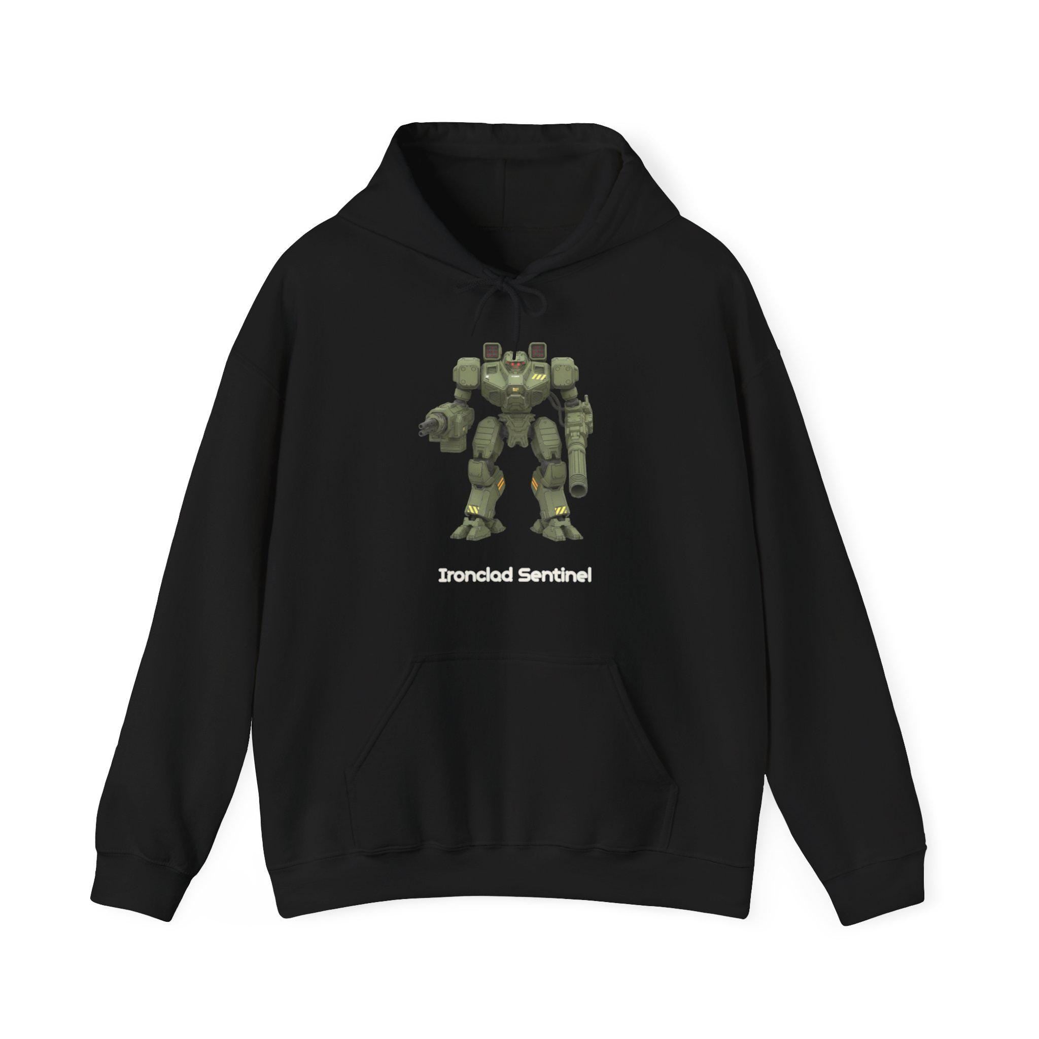 Ironclad Sentinel Mech Hoodie Anime Robot Streetwear Gift for Gamers and Sci-Fi Fans | Epic Anime Apparel