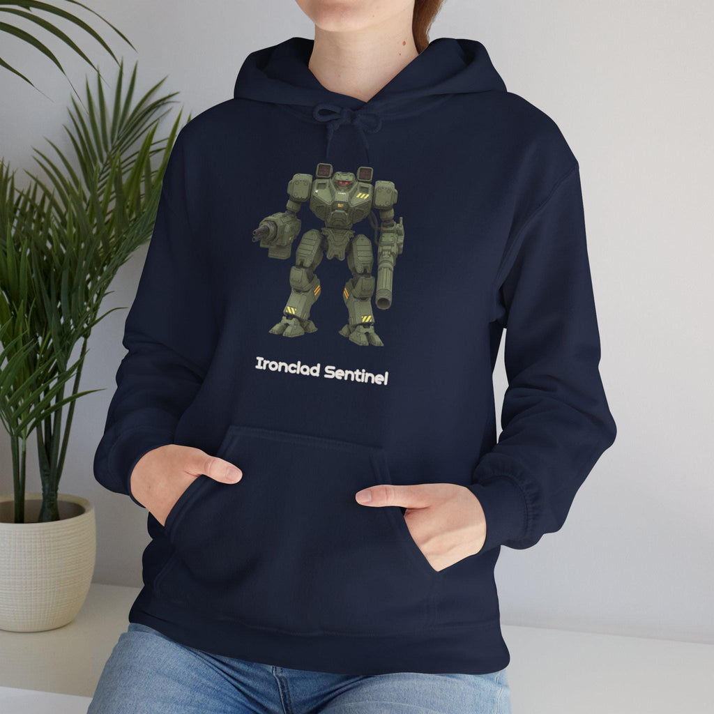 Ironclad Sentinel Mech Hoodie Anime Robot Streetwear Gift for Gamers and Sci-Fi Fans | Epic Anime Apparel